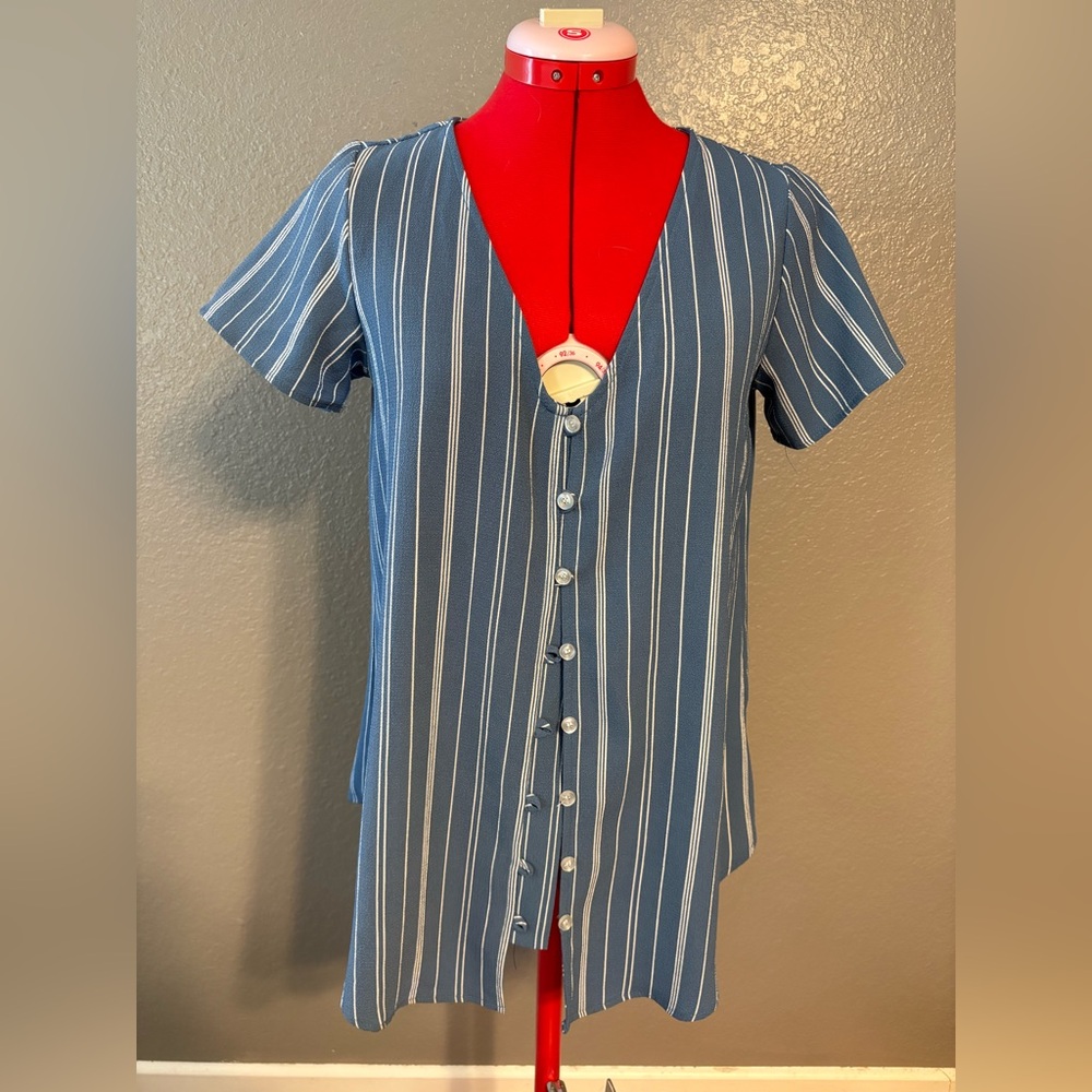 Lula Roe striped button down